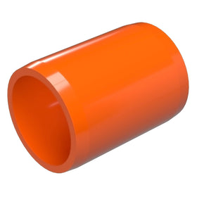 1 in. External Furniture Grade PVC Coupling - Orange - FORMUFIT