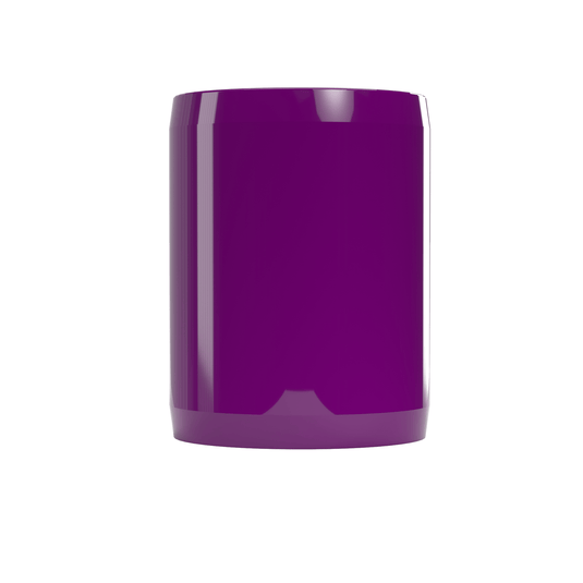 2 in. External Furniture Grade PVC Coupling - Purple - FORMUFIT
