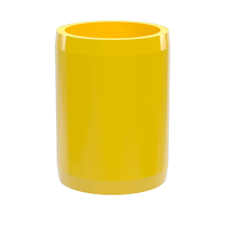 Load image into Gallery viewer, 3/4 in. External Furniture Grade PVC Coupling - Yellow - FORMUFIT
