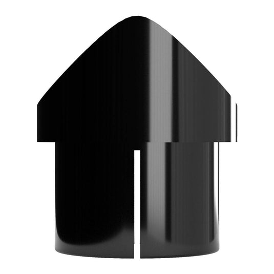 1-1/4 in. Fishmouth Furniture Grade PVC Adapter - Black - FORMUFIT