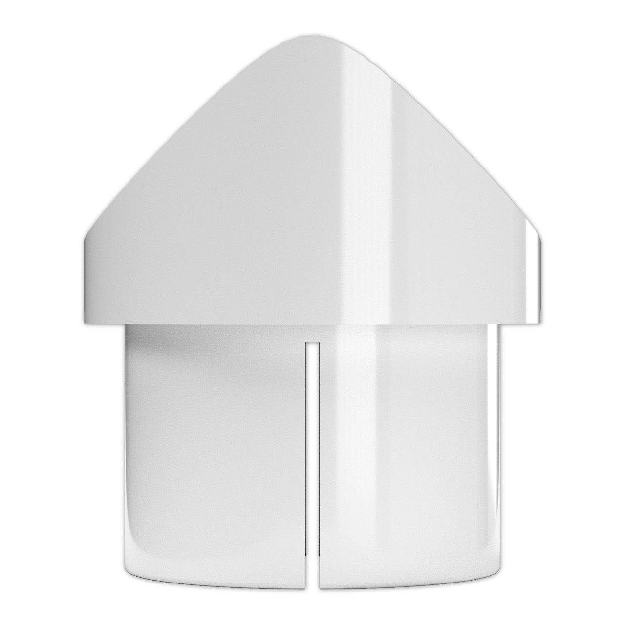 1-1/4 in. Fishmouth Furniture Grade PVC Adapter - White - FORMUFIT