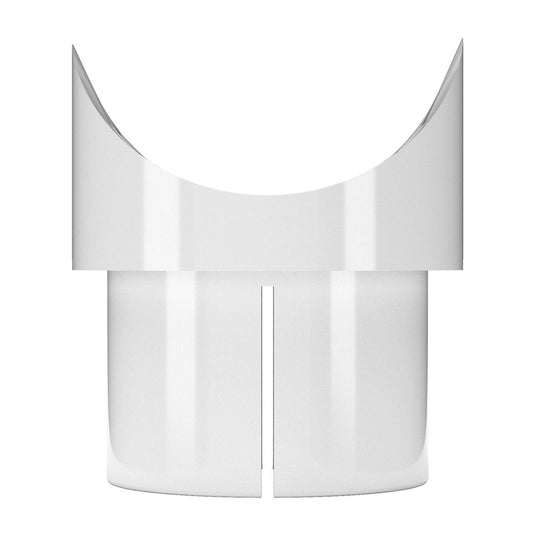 1 in. Fishmouth Furniture Grade PVC Adapter - White - FORMUFIT