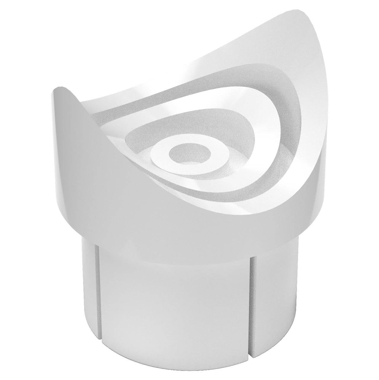 1-1/4 in. Fishmouth Furniture Grade PVC Adapter - White - FORMUFIT