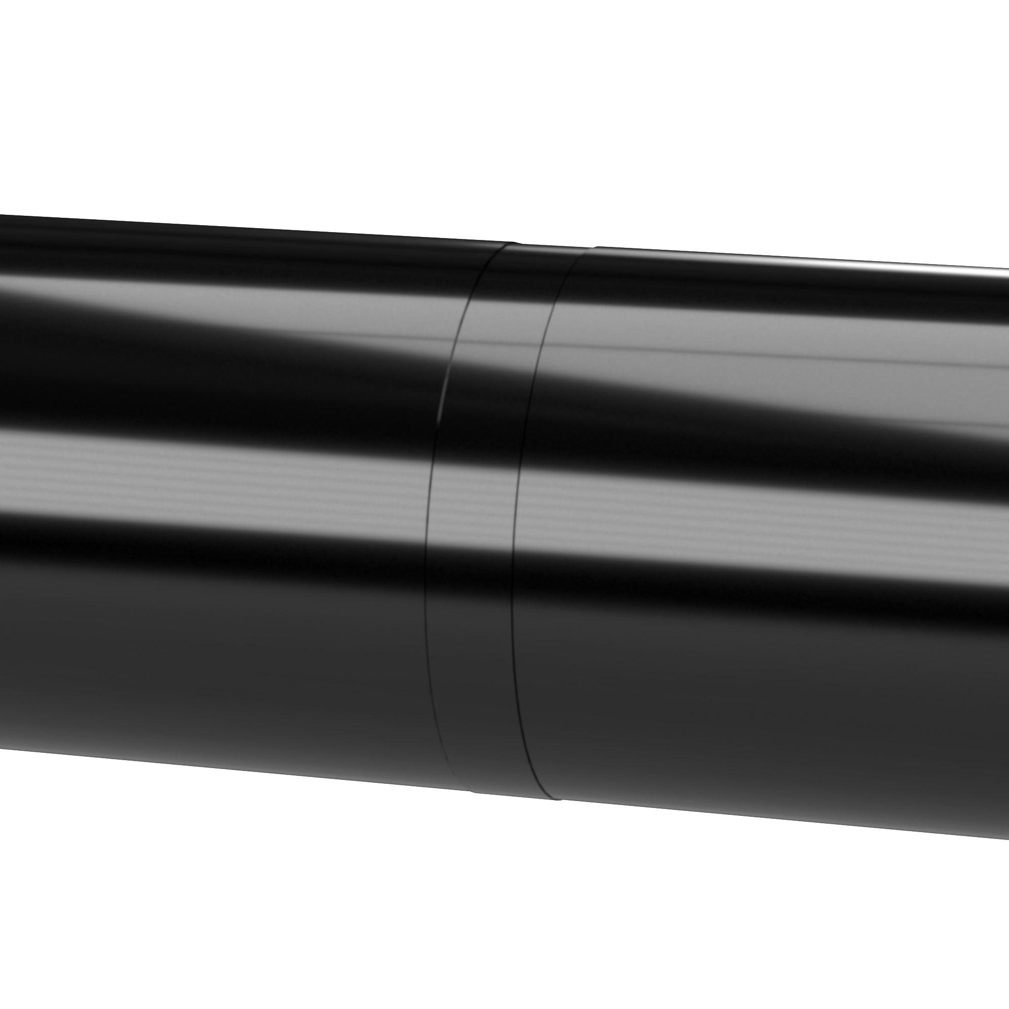 1-1/4 in. Internal Furniture Grade PVC Coupling - Black - FORMUFIT