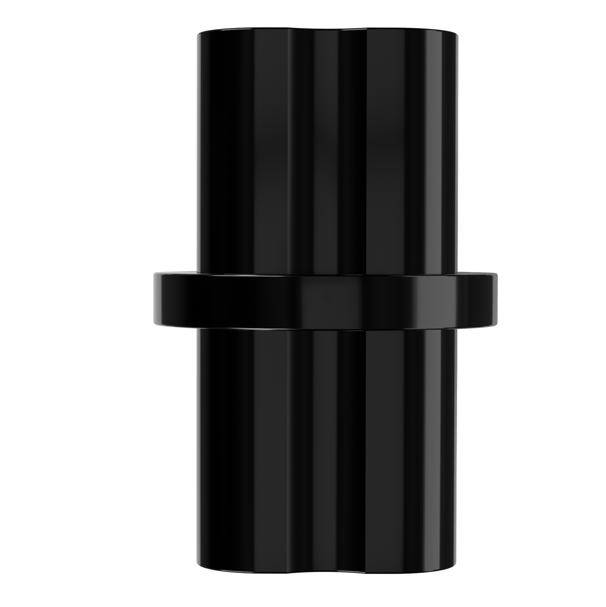 1-1/4 in. Internal Furniture Grade PVC Coupling - Black - FORMUFIT