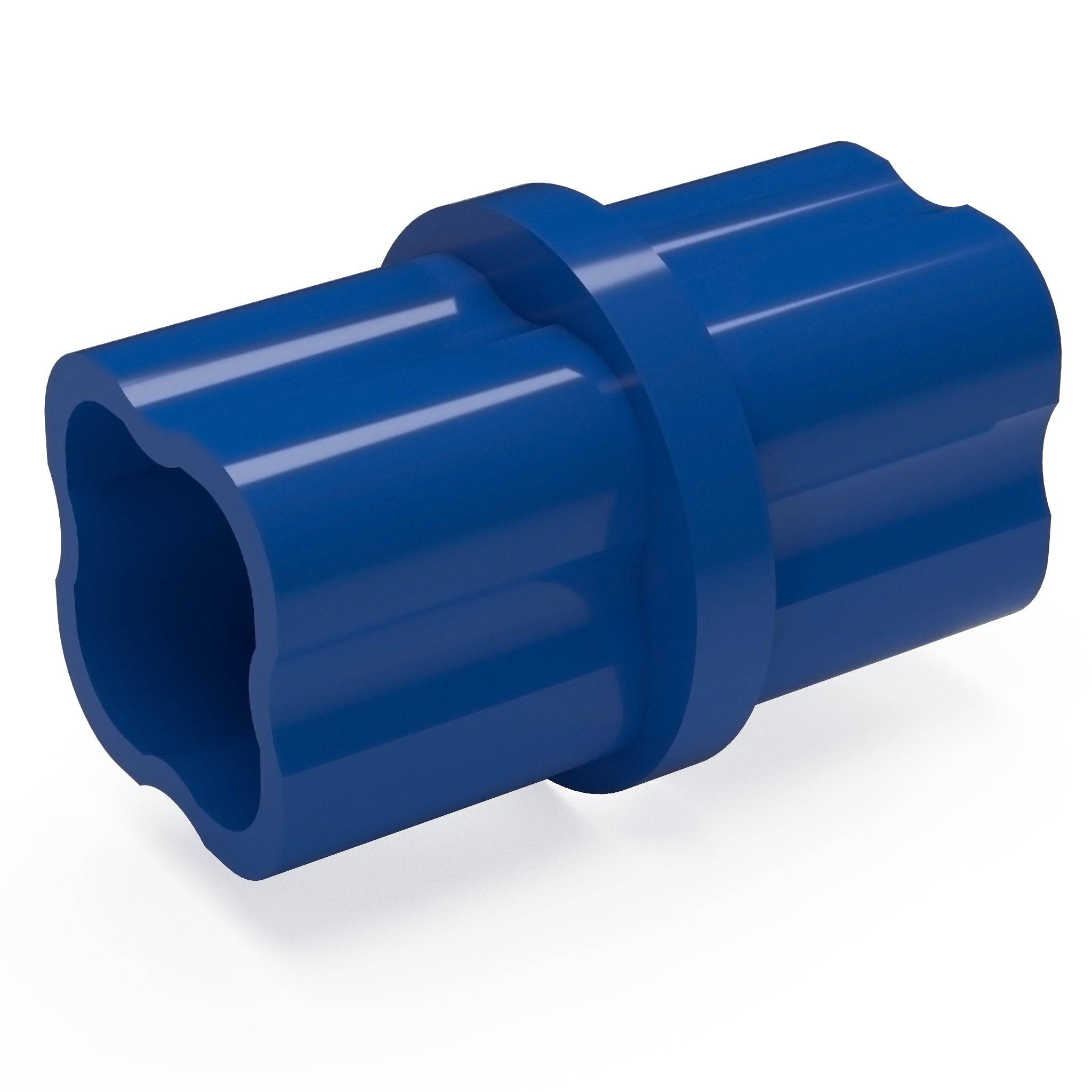 1-1/4 in. Internal Furniture Grade PVC Coupling - Blue - FORMUFIT