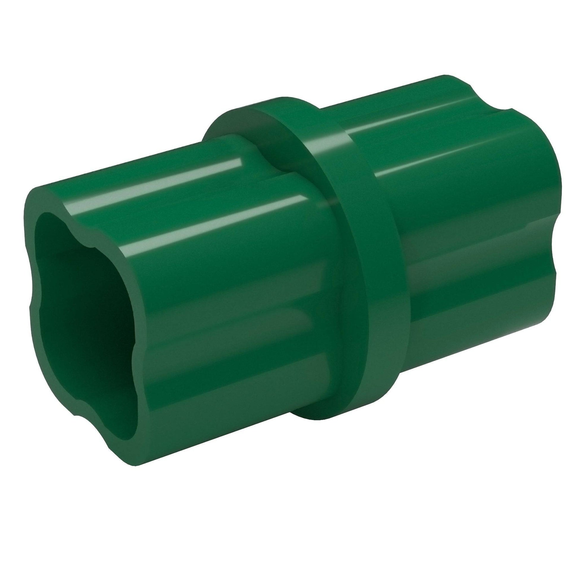 1-1/4 in. Internal Furniture Grade PVC Coupling - Green - FORMUFIT