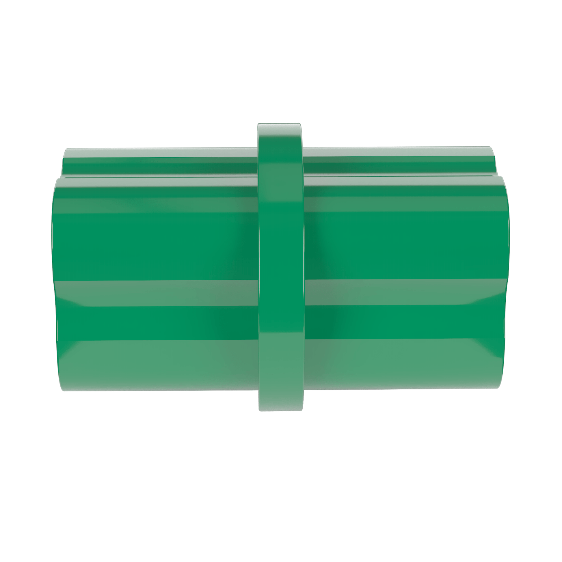 1-1/4 in. Internal Furniture Grade PVC Coupling - Green - FORMUFIT