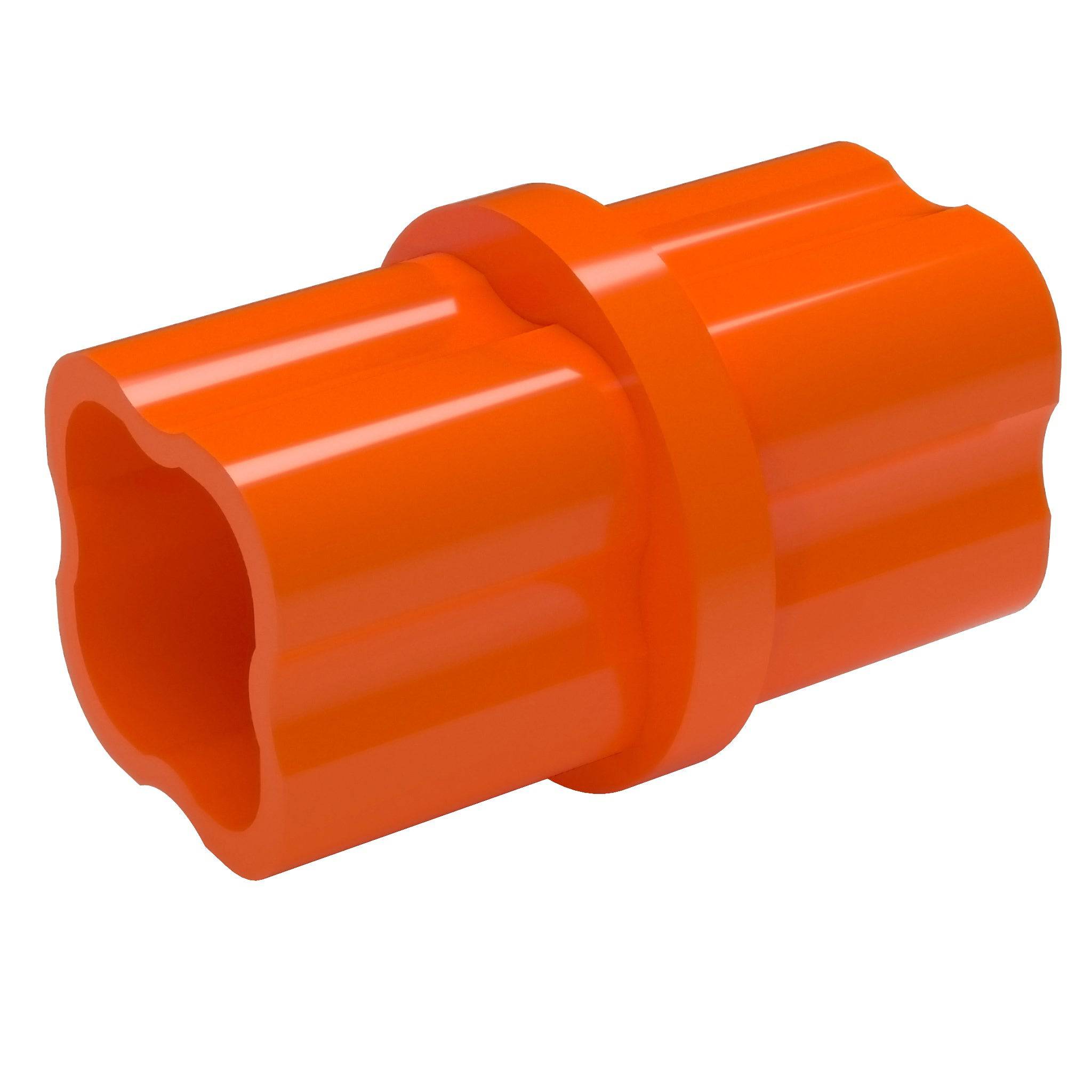 1-1/4 in. Internal Furniture Grade PVC Coupling - Orange - FORMUFIT