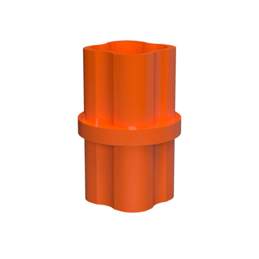 1-1/4 in. Internal Furniture Grade PVC Coupling - Orange - FORMUFIT