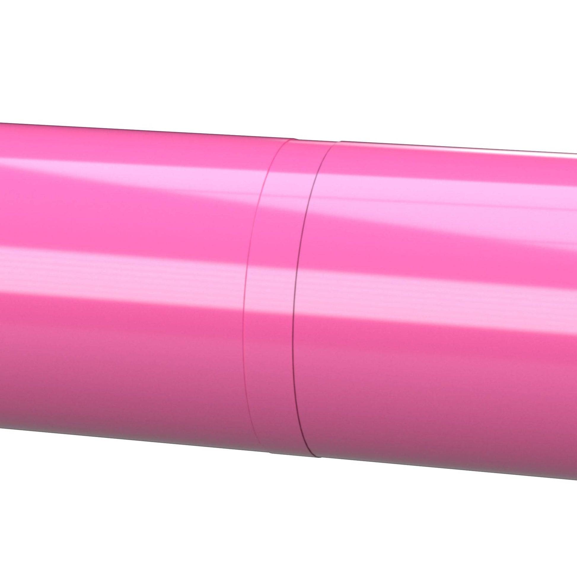 1-1/4 in. Internal Furniture Grade PVC Coupling - Pink - FORMUFIT