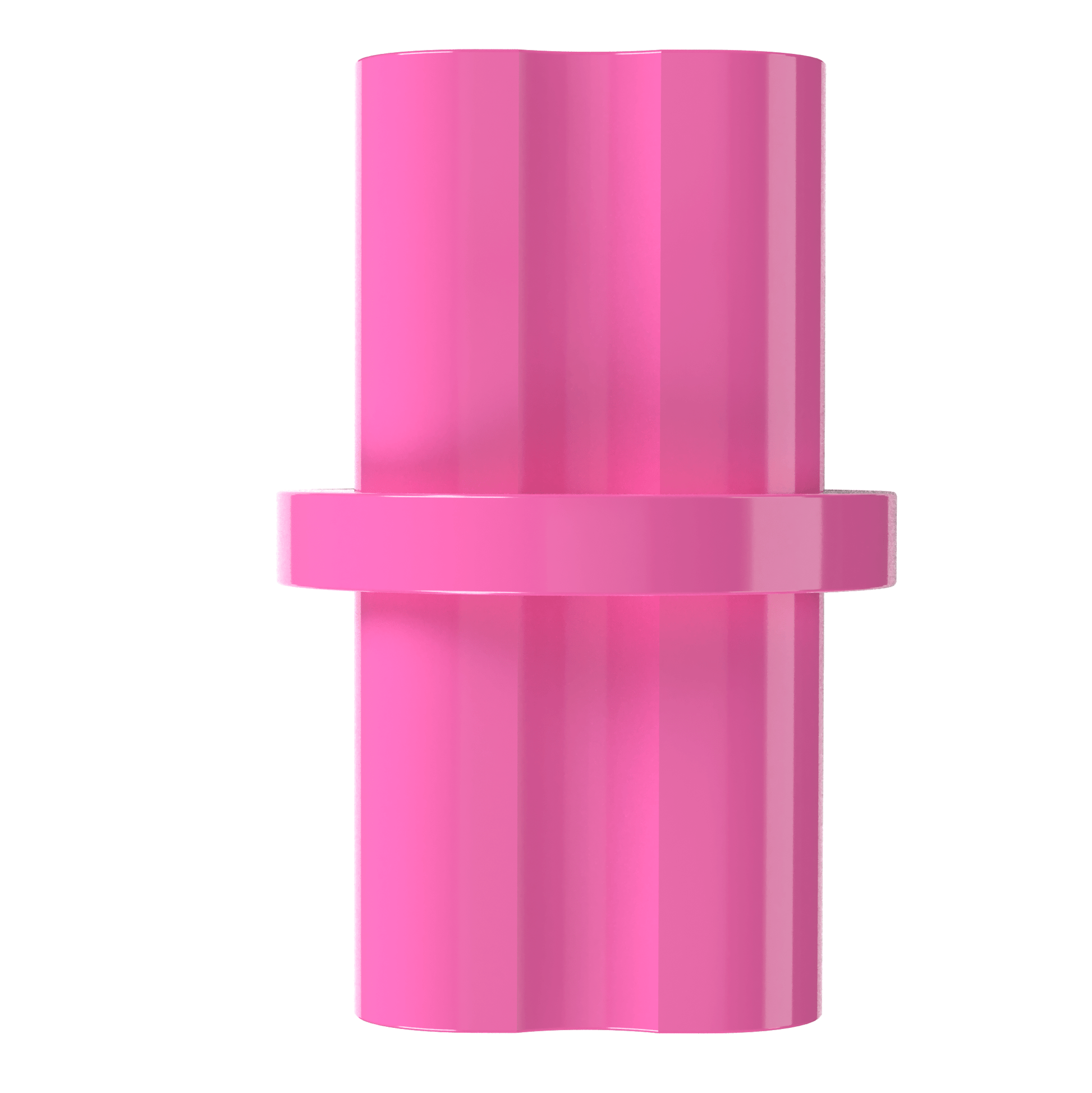 1-1/4 in. Internal Furniture Grade PVC Coupling - Pink - FORMUFIT