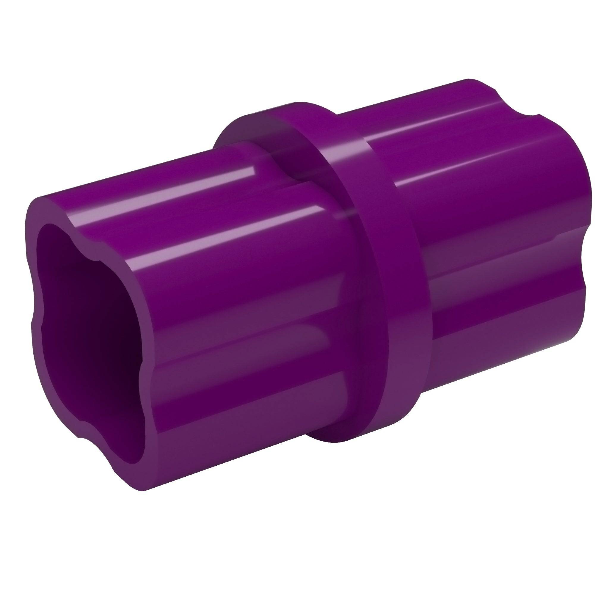 1-1/4 in. Internal Furniture Grade PVC Coupling - Purple - FORMUFIT