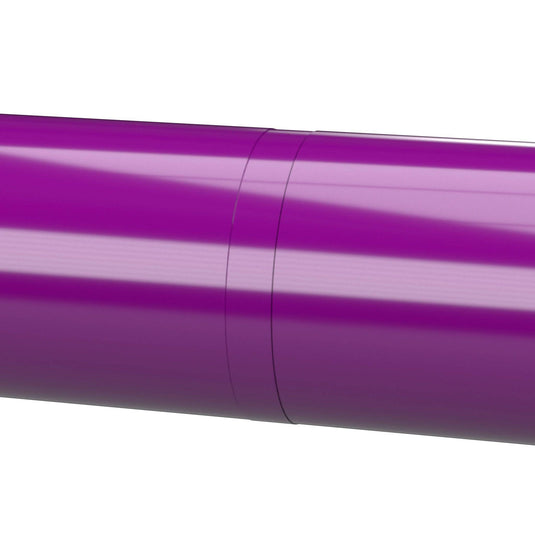 1-1/4 in. Internal Furniture Grade PVC Coupling - Purple - FORMUFIT