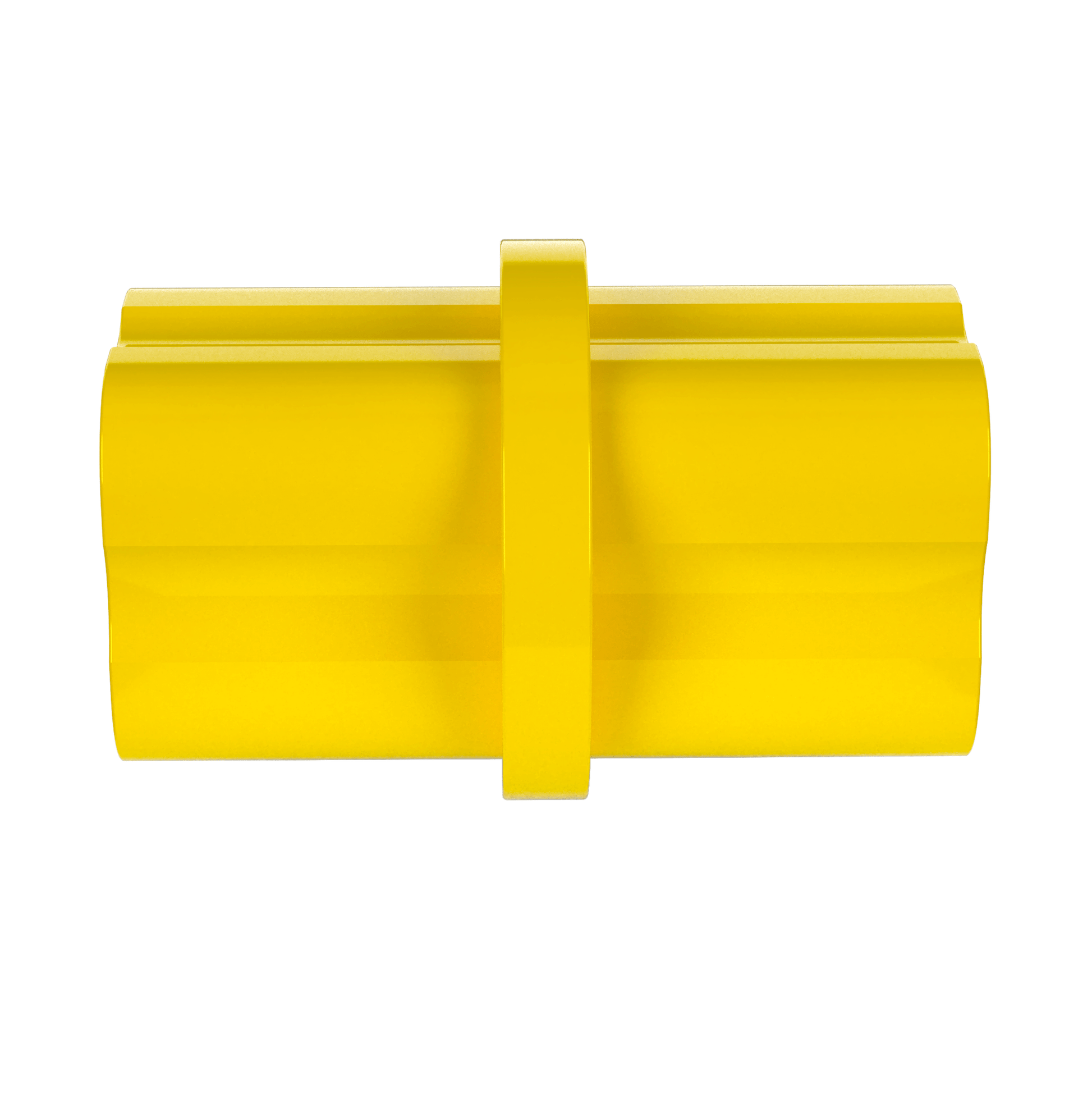 1-1/4 in. Internal Furniture Grade PVC Coupling - Yellow - FORMUFIT