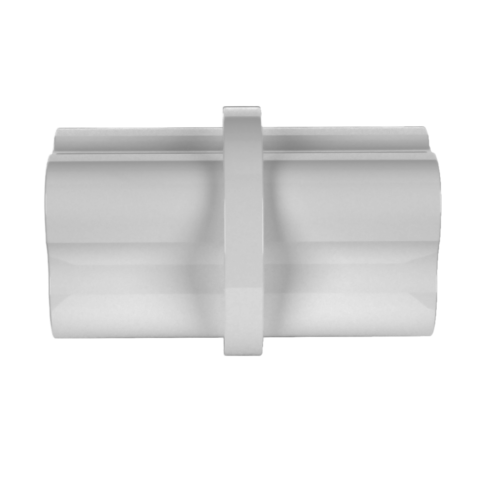 1/2 in. Internal Furniture Grade PVC Coupling - Gray - FORMUFIT