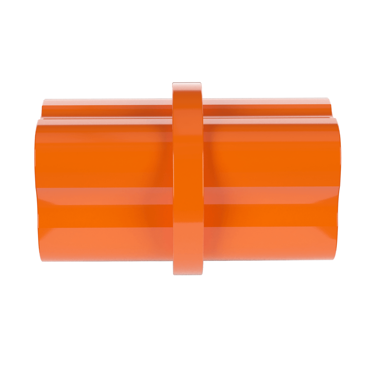 1/2 in. Internal Furniture Grade PVC Coupling - Orange | FORMUFIT