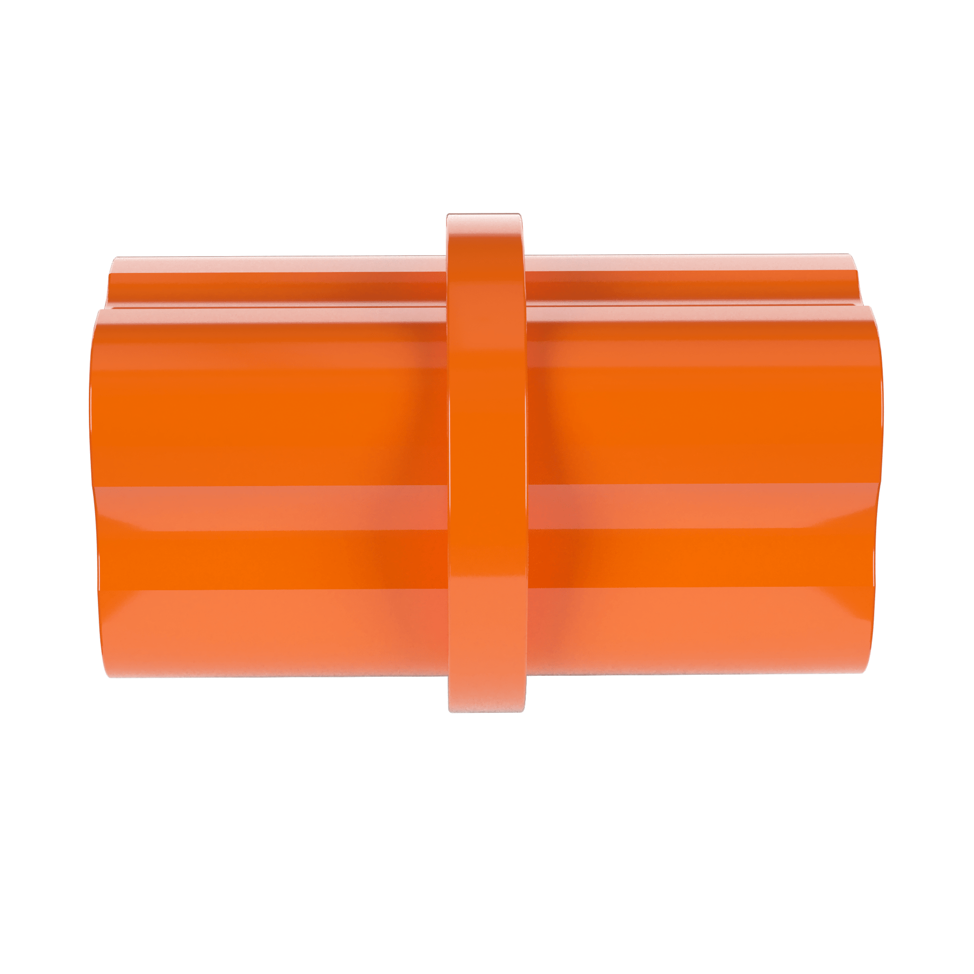 1/2 in. Internal Furniture Grade PVC Coupling - Orange - FORMUFIT