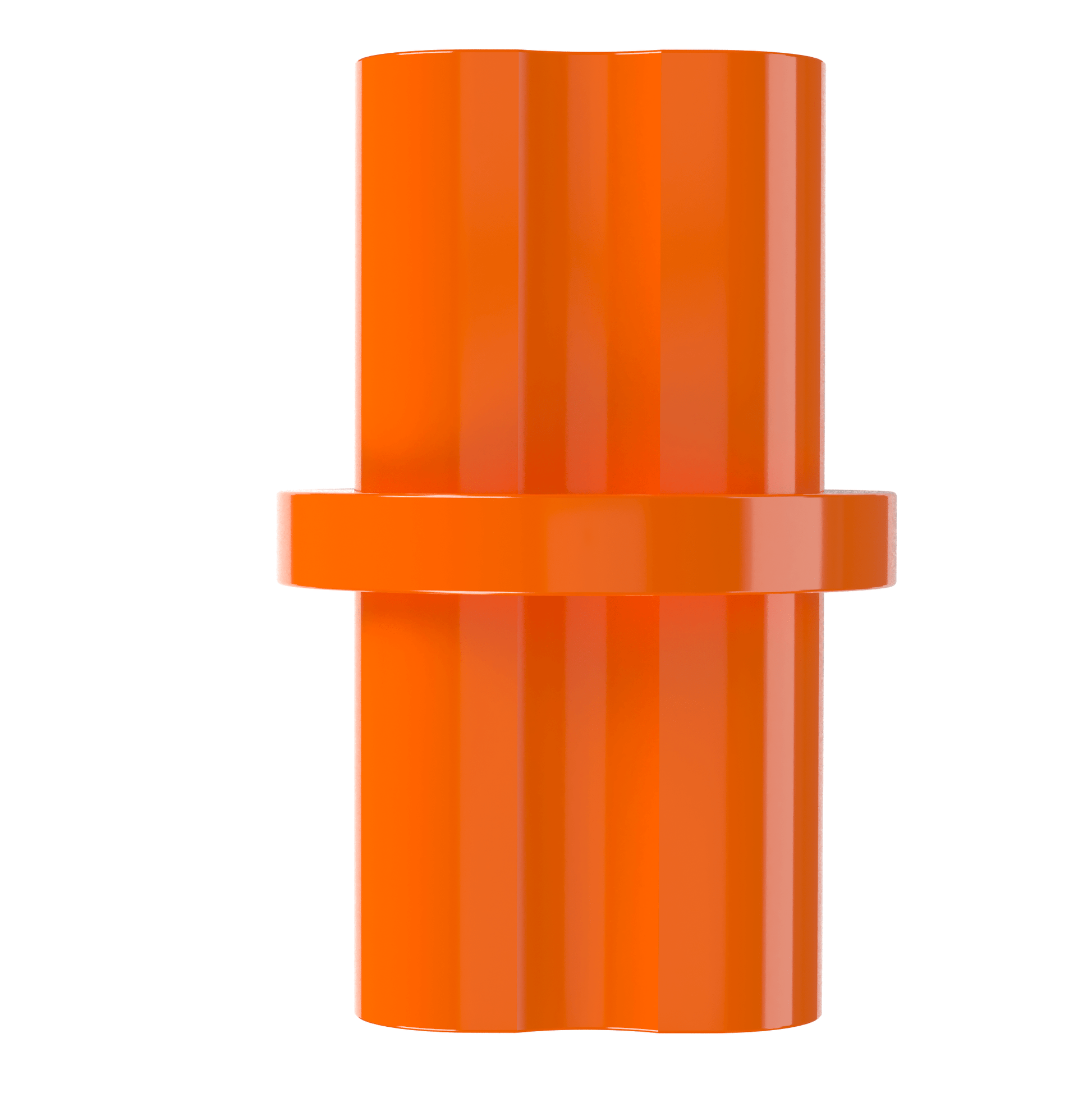 1/2 in. Internal Furniture Grade PVC Coupling - Orange - FORMUFIT