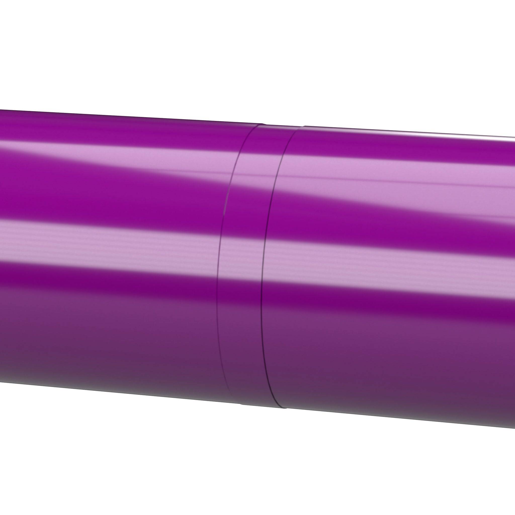 1/2 in. Internal Furniture Grade PVC Coupling - Purple - FORMUFIT