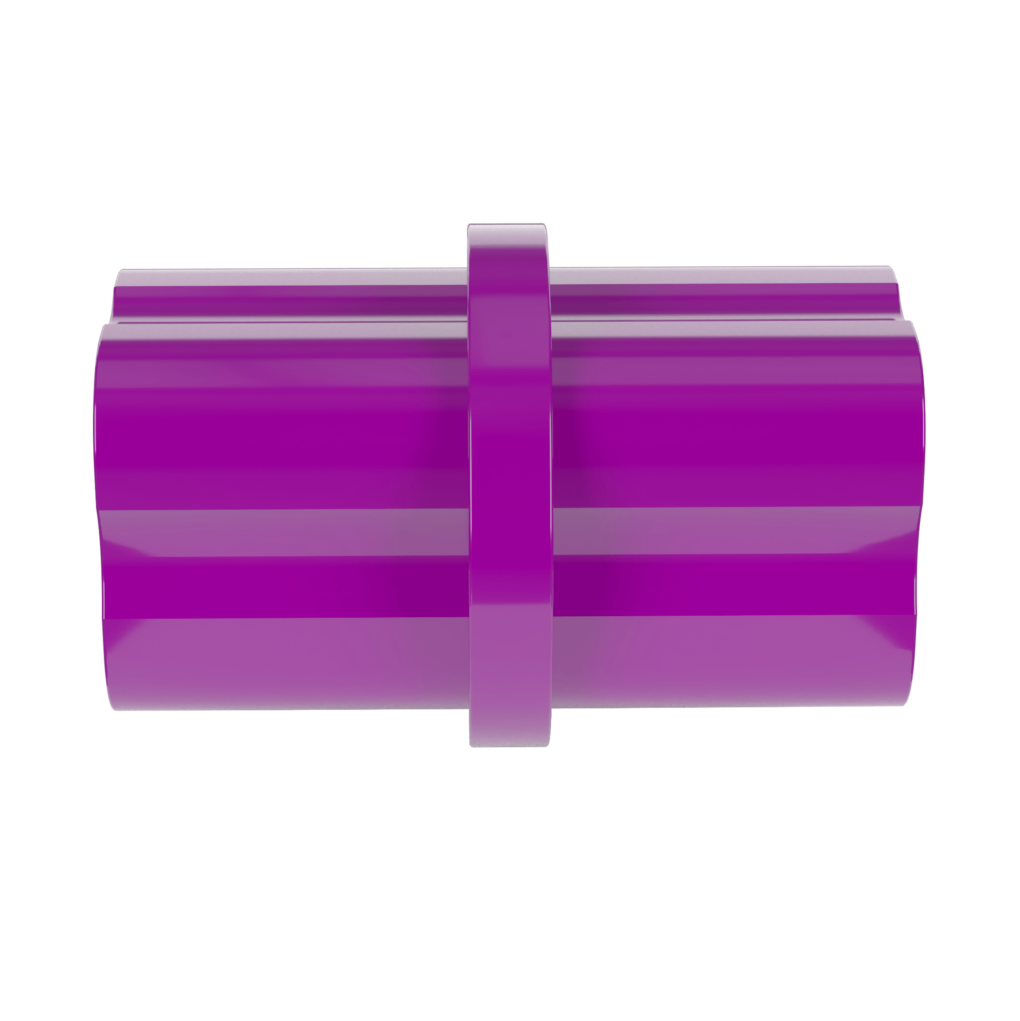 1/2 in. Internal Furniture Grade PVC Coupling - Purple - FORMUFIT