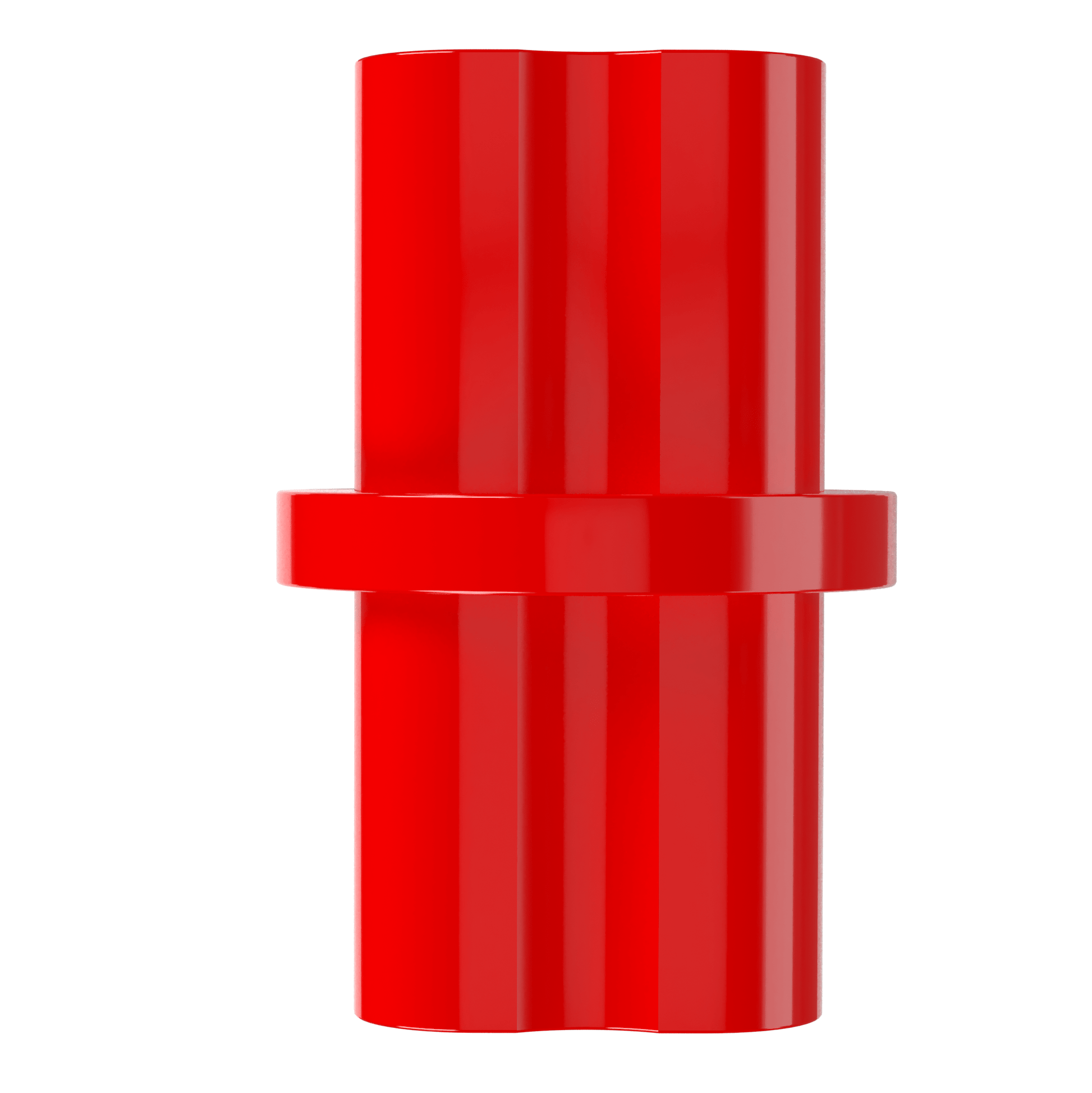 1/2 in. Internal Furniture Grade PVC Coupling - Red - FORMUFIT