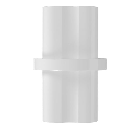 1/2 in. Internal Furniture Grade PVC Coupling - White - FORMUFIT