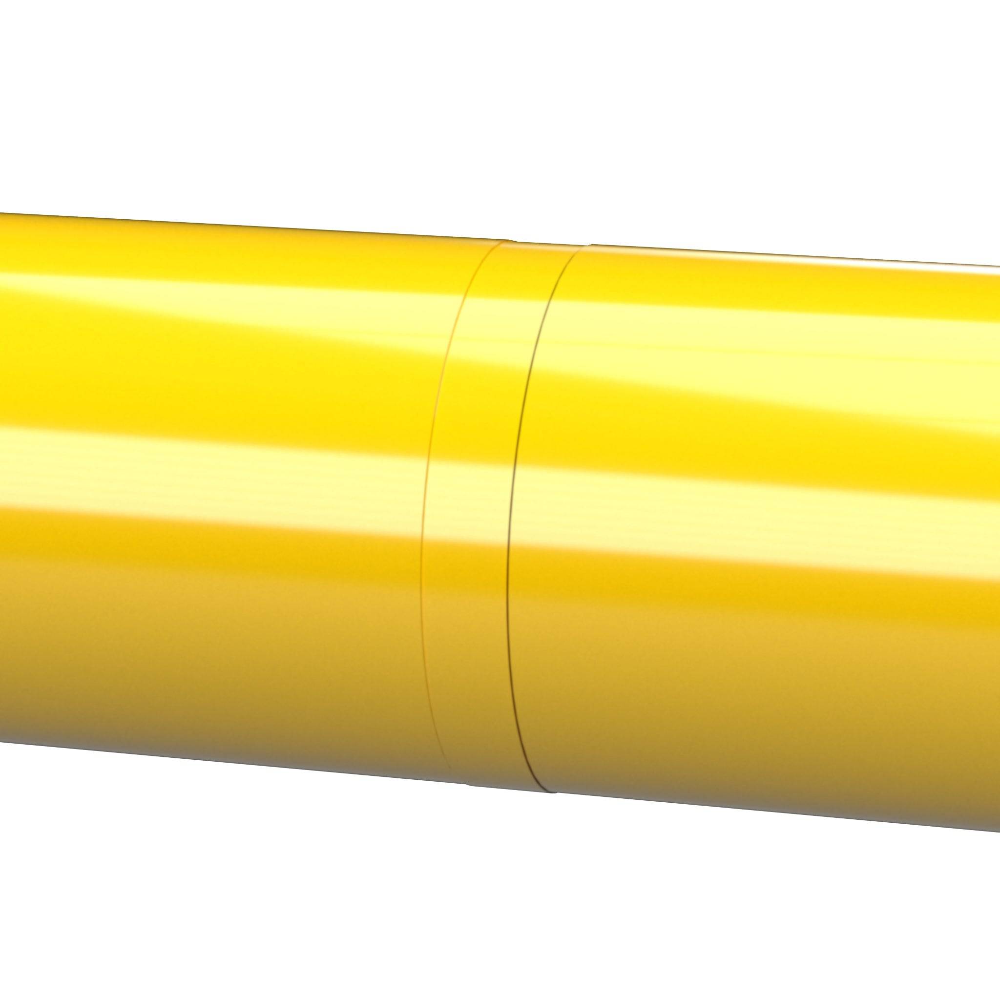 1/2 in. Internal Furniture Grade PVC Coupling - Yellow - FORMUFIT