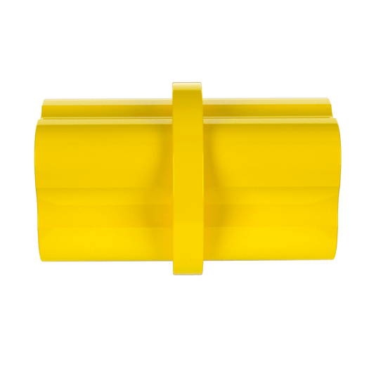 1/2 in. Internal Furniture Grade PVC Coupling - Yellow - FORMUFIT