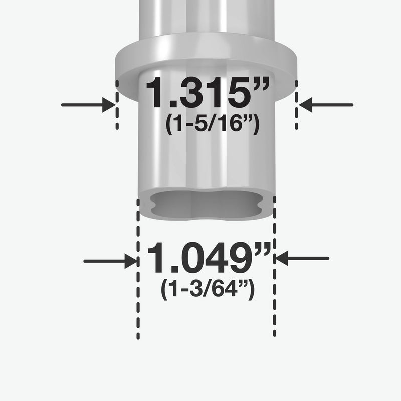 Load image into Gallery viewer, 1 in. Internal Furniture Grade PVC Coupling - Gray - FORMUFIT
