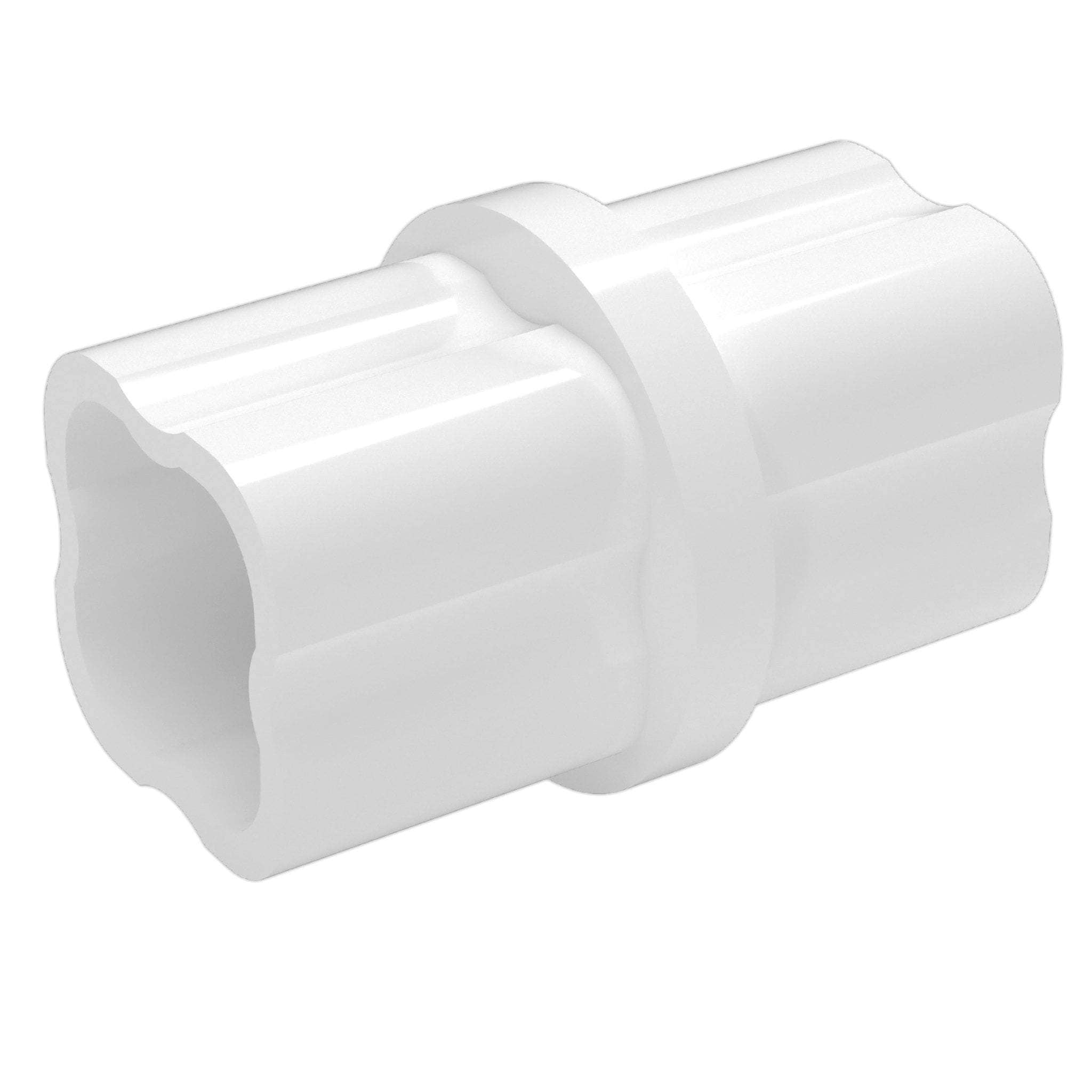 1-1/4 in. Internal Furniture Grade PVC Coupling - White - FORMUFIT