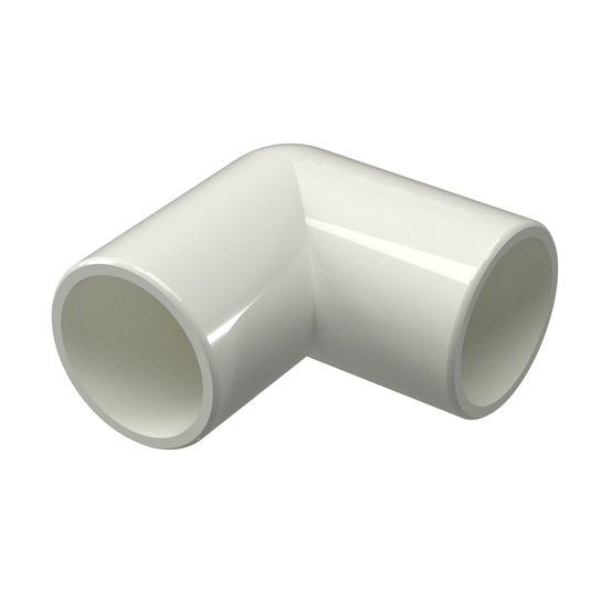 Closeout - 90 Degree Elbow PVC Fitting - Furniture Grade - FORMUFIT