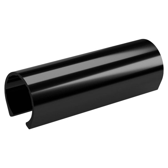 1-1/4 in. x 4 in. PipeClamp PVC Material Snap Clamp - Black - FORMUFIT