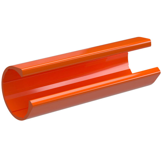 1-1/4 in. x 4 in. PipeClamp PVC Material Snap Clamp - Orange - FORMUFIT