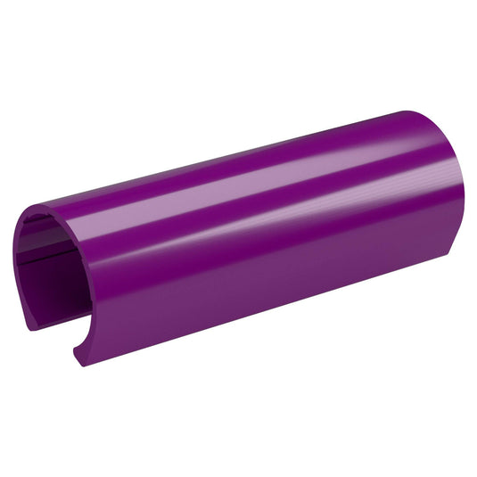 1-1/4 in. x 4 in. PipeClamp PVC Material Snap Clamp - Purple - FORMUFIT