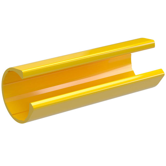 1-1/4 in. x 4 in. PipeClamp PVC Material Snap Clamp - Yellow - FORMUFIT