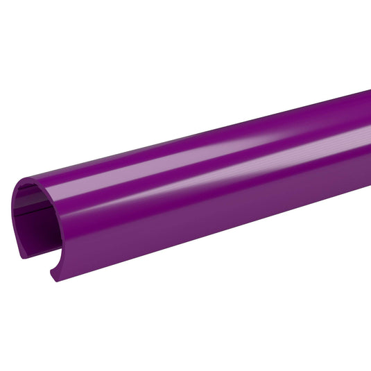 1-1/4 in. x 40 in. PipeClamp PVC Material Snap Clamp - Purple - FORMUFIT