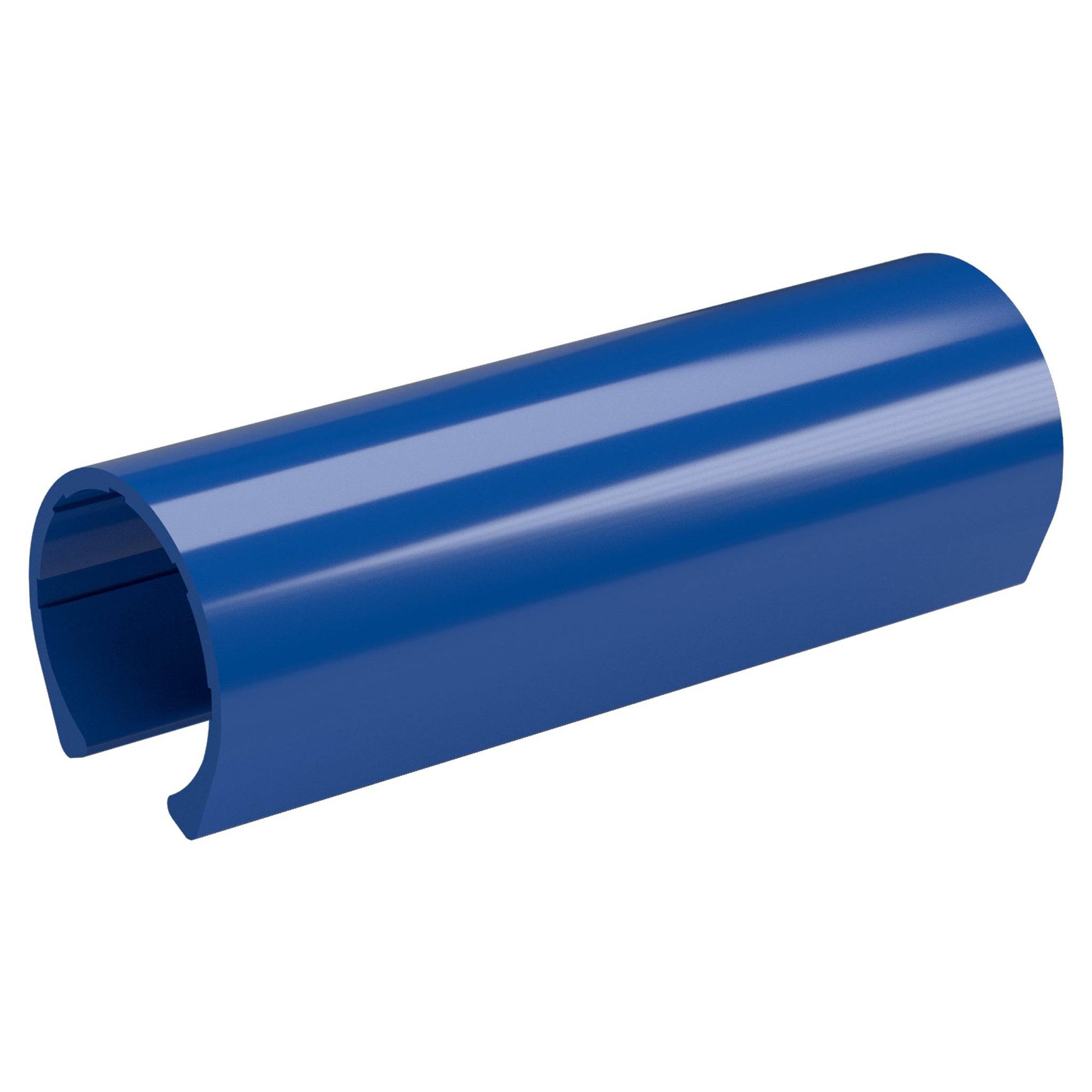 1 in. x 4 in. PipeClamp PVC Material Snap Clamp - Blue - FORMUFIT