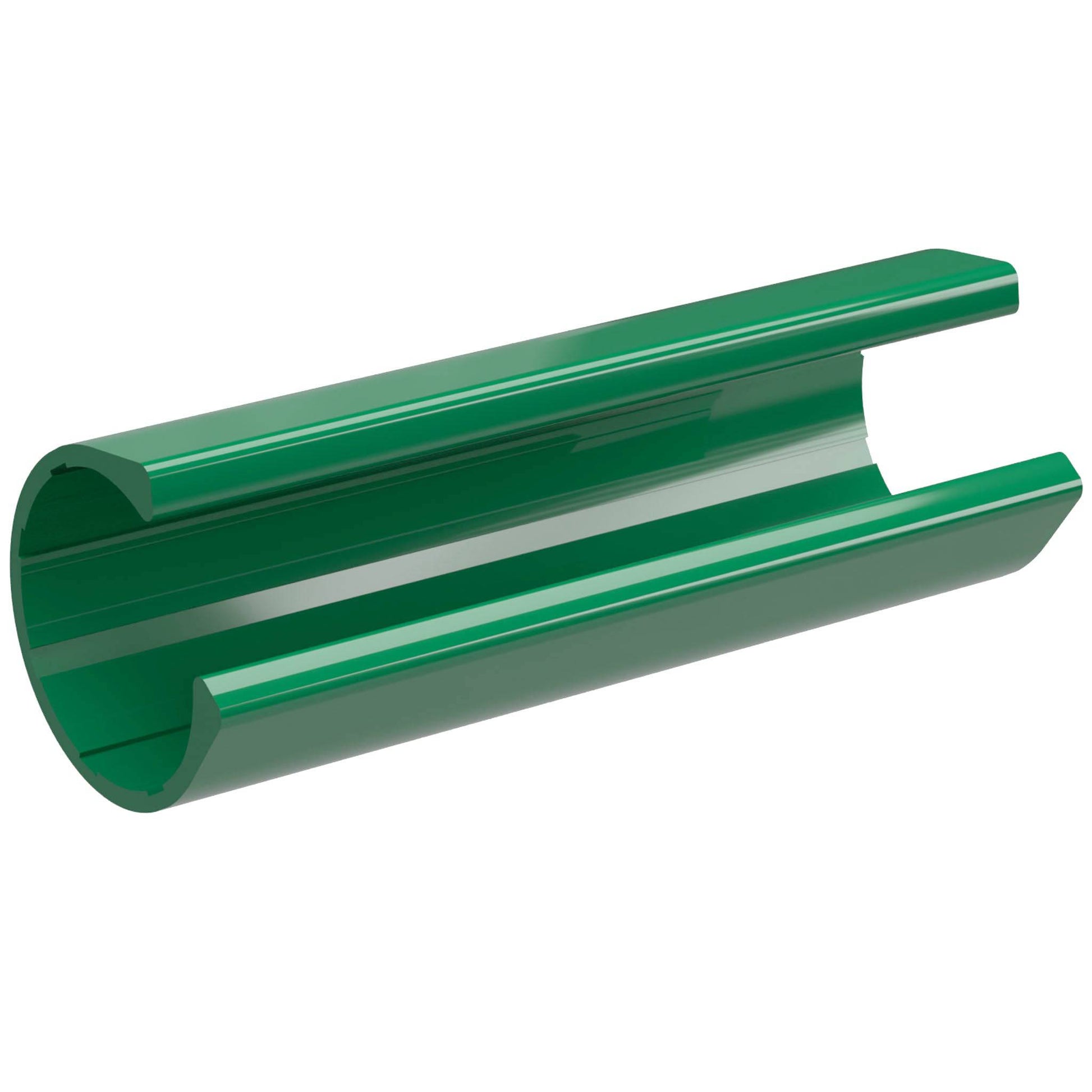 1 in. x 4 in. PipeClamp PVC Material Snap Clamp - Green - FORMUFIT