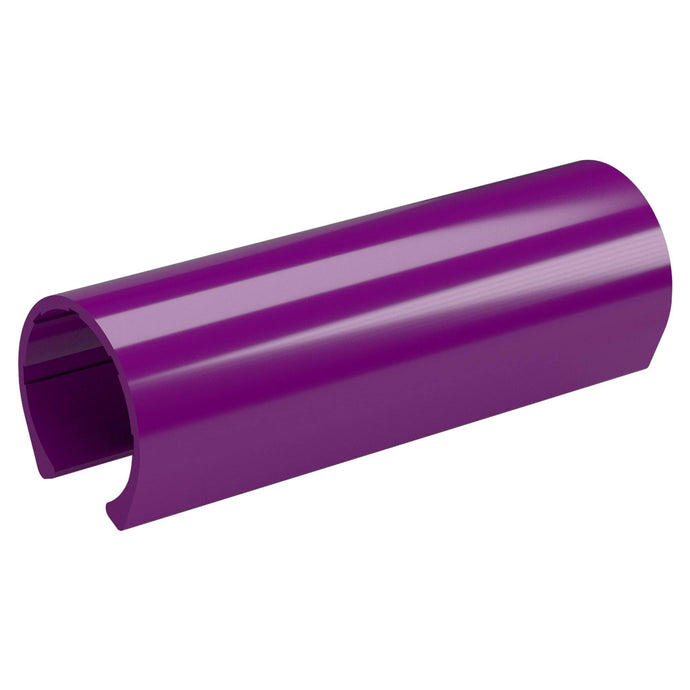 1 in. x 4 in. PipeClamp PVC Material Snap Clamp - Purple - FORMUFIT