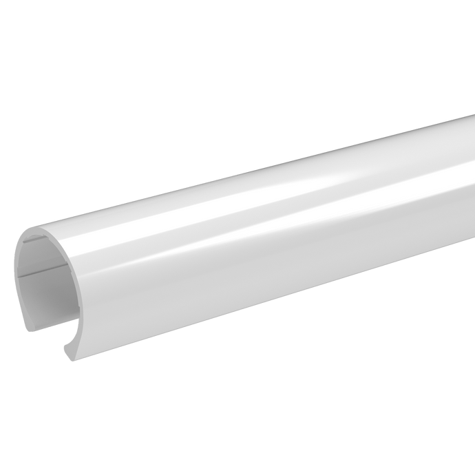 1-1/4 in. x 40 in. PipeClamp PVC Material Snap Clamp - Black - FORMUFIT
