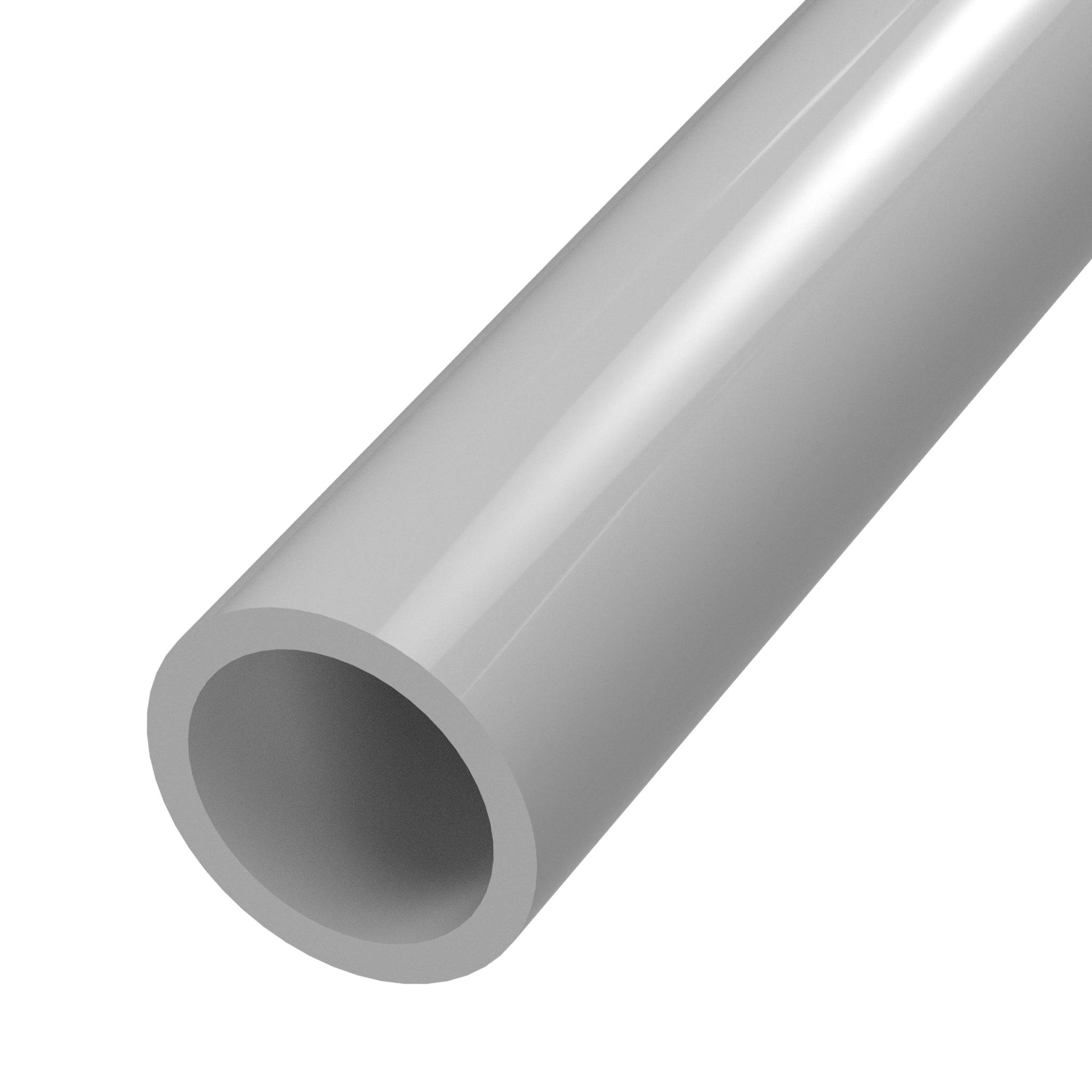 1-1/2 in. Sch 40 Furniture Grade PVC Pipe - Gray - FORMUFIT