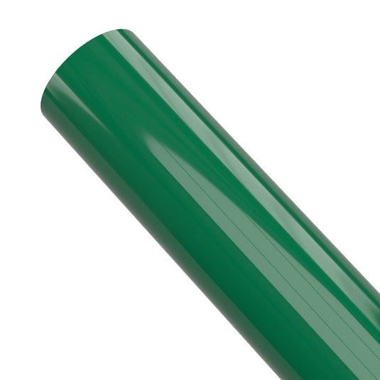 1-1/2 in. Sch 40 Furniture Grade PVC Pipe - Green - FORMUFIT