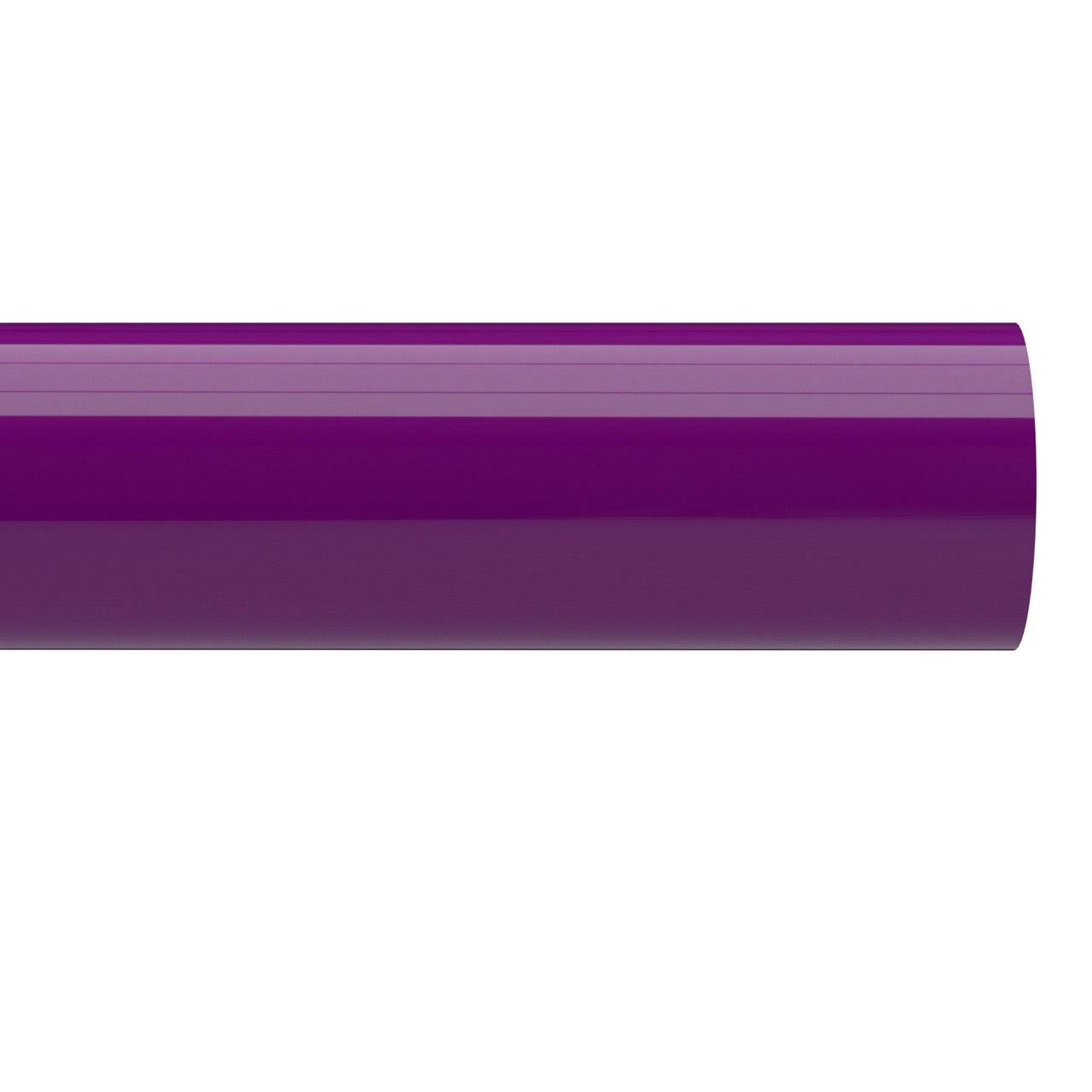 1-1/2 in. Sch 40 Furniture Grade PVC Pipe - Purple - FORMUFIT