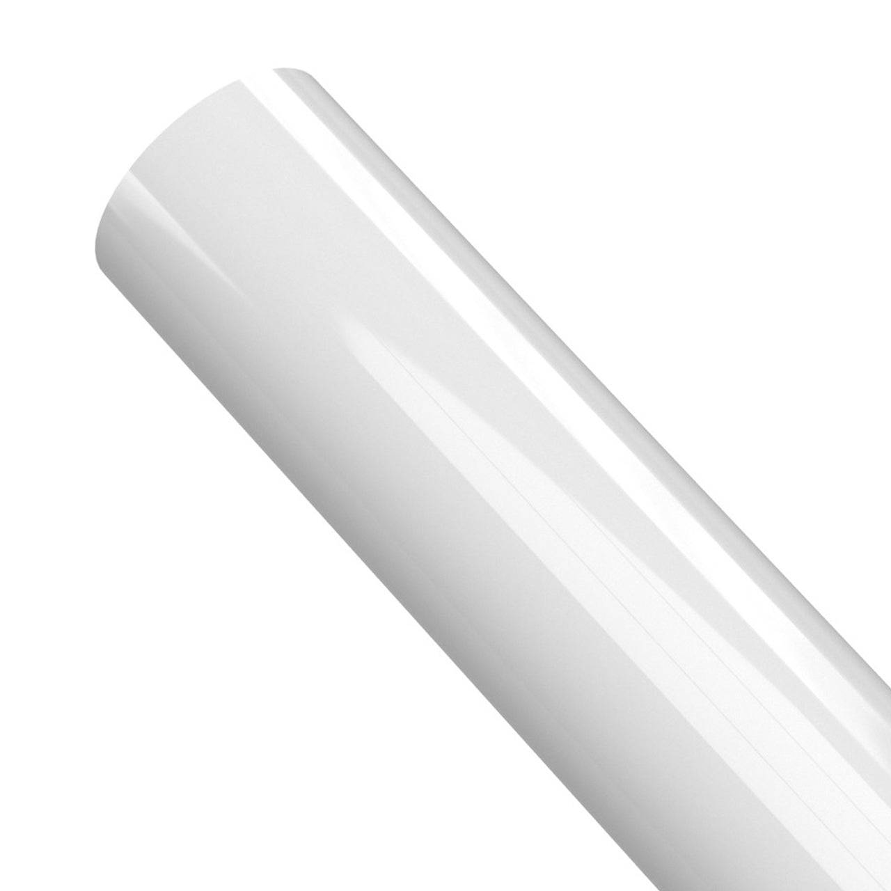 1-1/2 in. Sch 40 Furniture Grade PVC Pipe - White - FORMUFIT