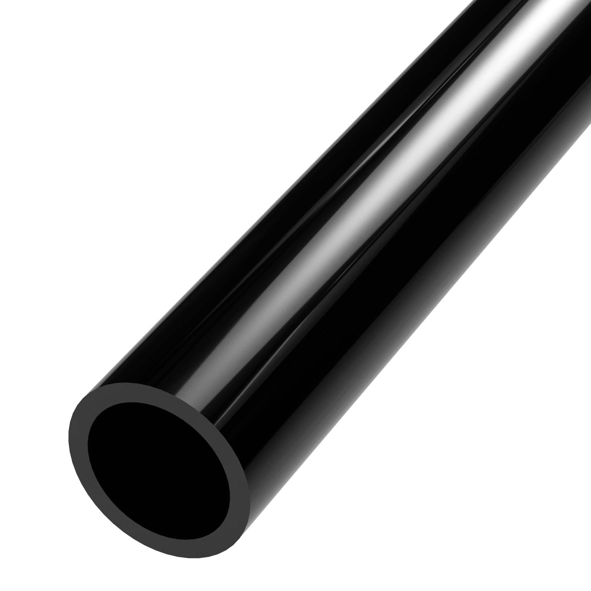 1-1/4 in. Sch 40 Furniture Grade PVC Pipe - Black - FORMUFIT