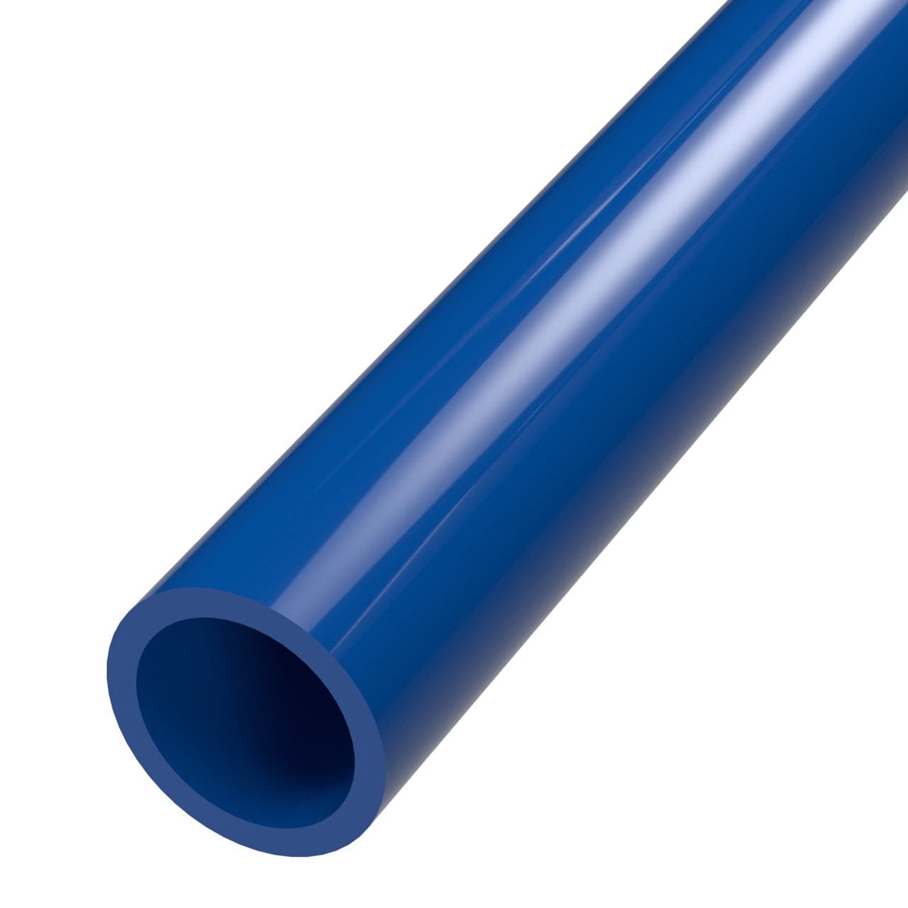 1-1/4 in. Sch 40 Furniture Grade PVC Pipe - Blue - FORMUFIT