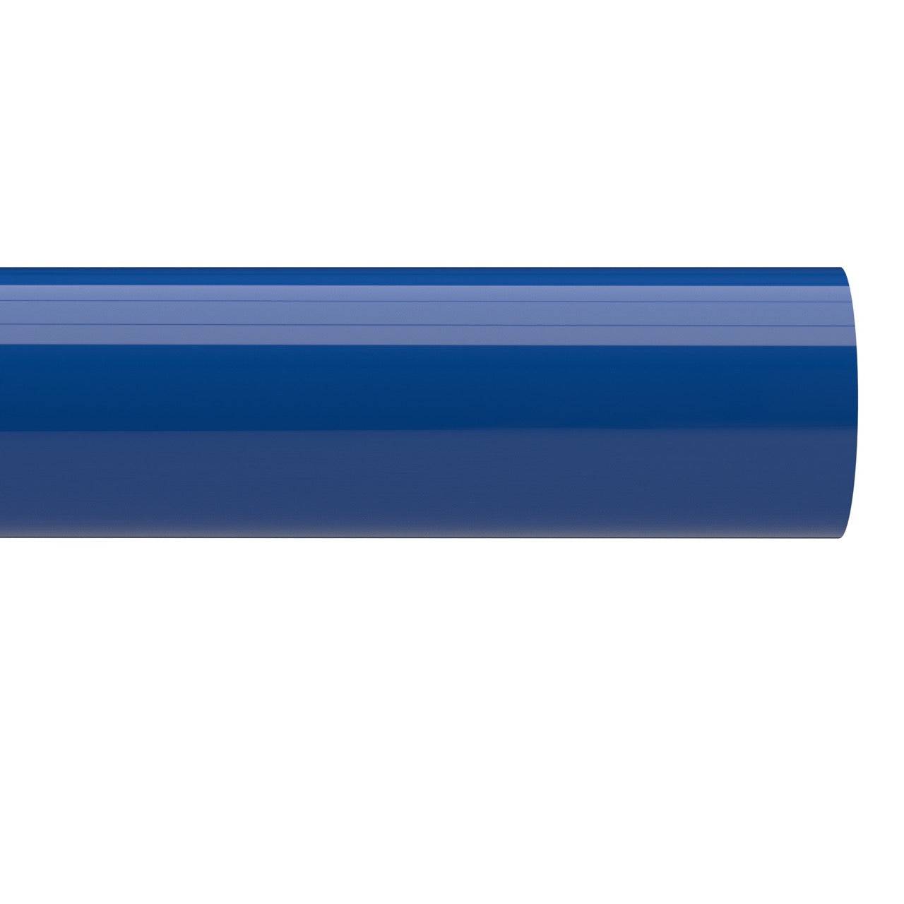 1-1/4 in. Sch 40 Furniture Grade PVC Pipe - Blue - FORMUFIT