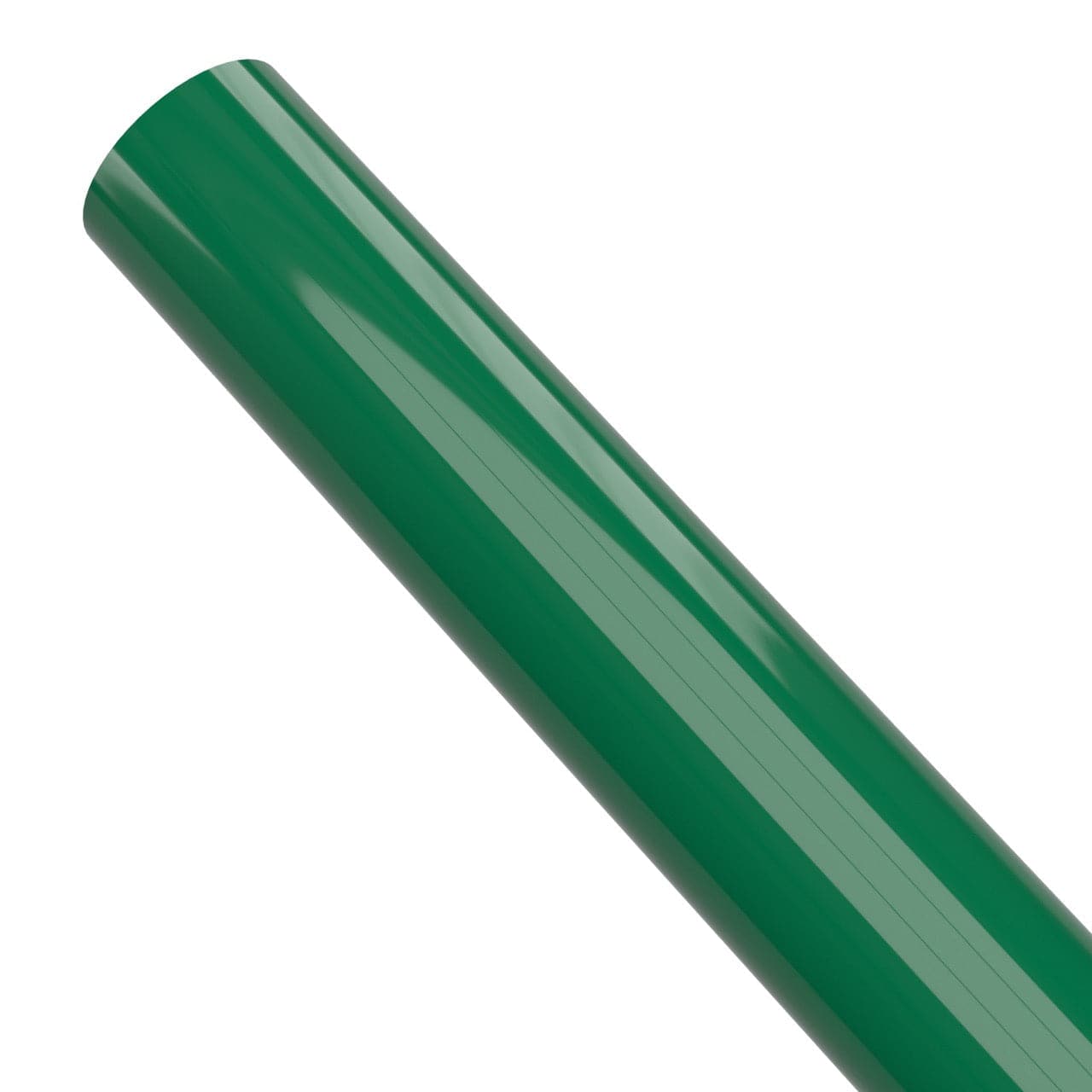 1-1/4 in. Sch 40 Furniture Grade PVC Pipe - Green - FORMUFIT