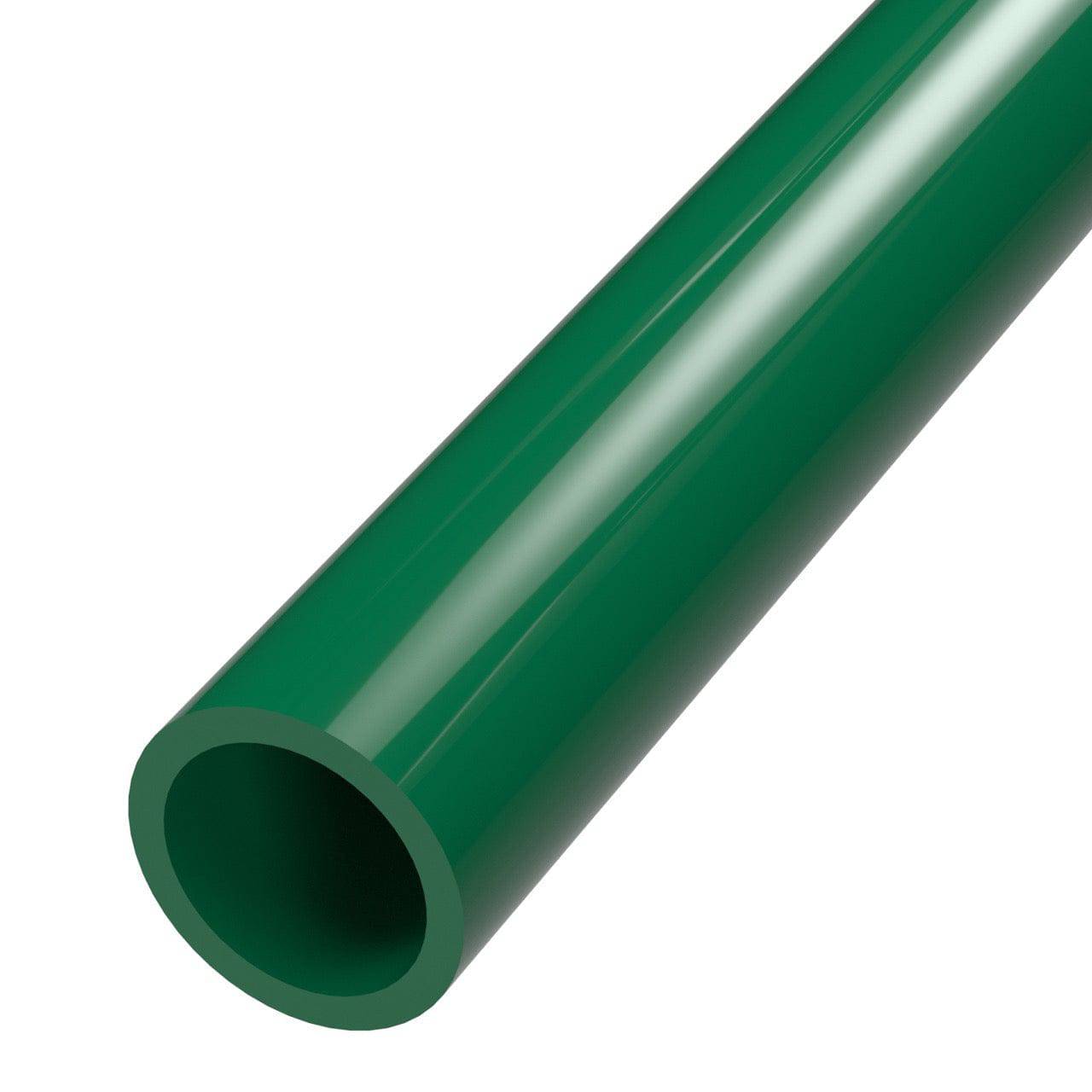 1-1/4 in. Sch 40 Furniture Grade PVC Pipe - Green - FORMUFIT